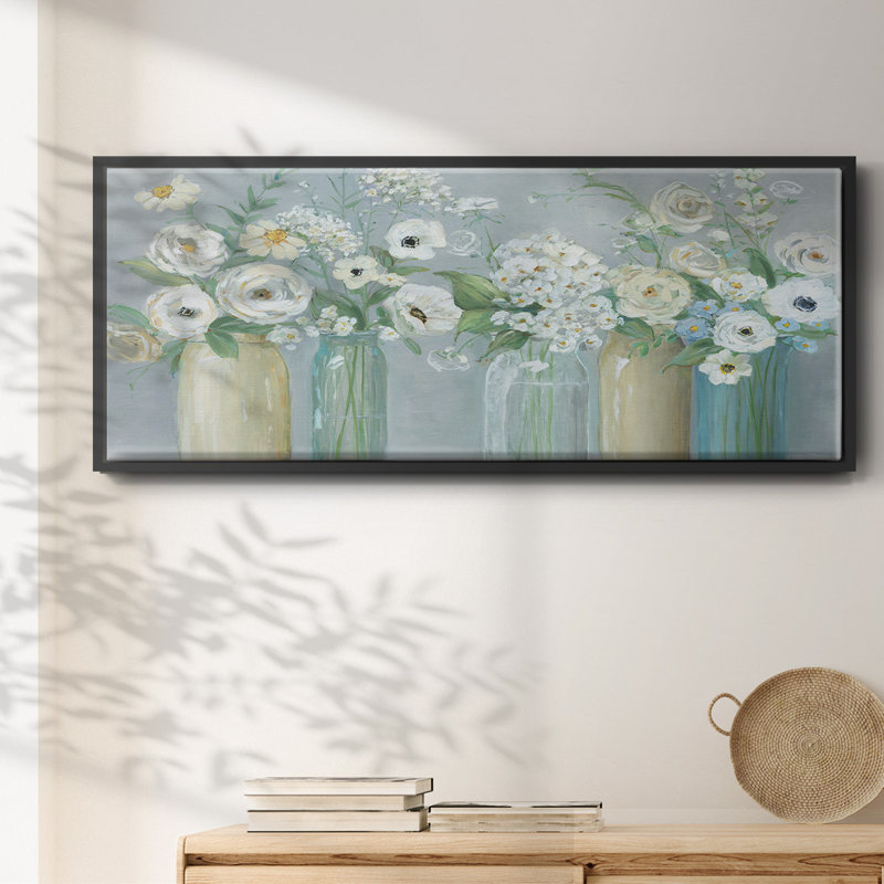 Blooming Meadow Beauties - Toile encadrée, H 20 po x l 50 po