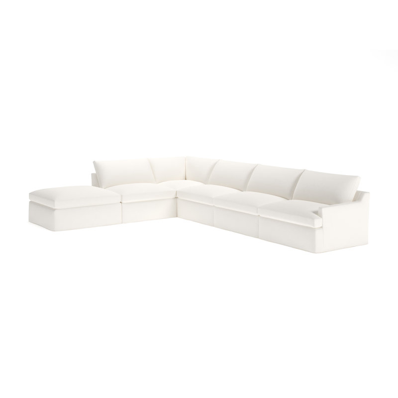 Canapé modulaire 6 pièces Wrenley, Boucle Apollo Alpaca, Orienté à gauche (vu de face)