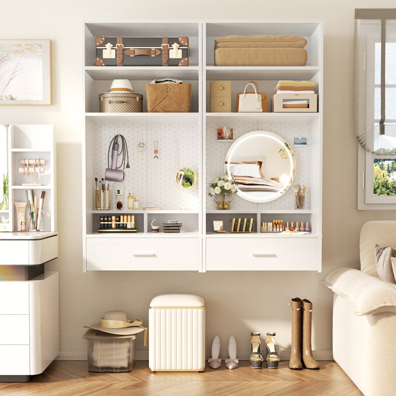 24.4'' Closet System, White