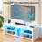 Adjustable Tv Stand With Led Lights And Power Outlets For 32 To 70 Inch Tvs-1439346337