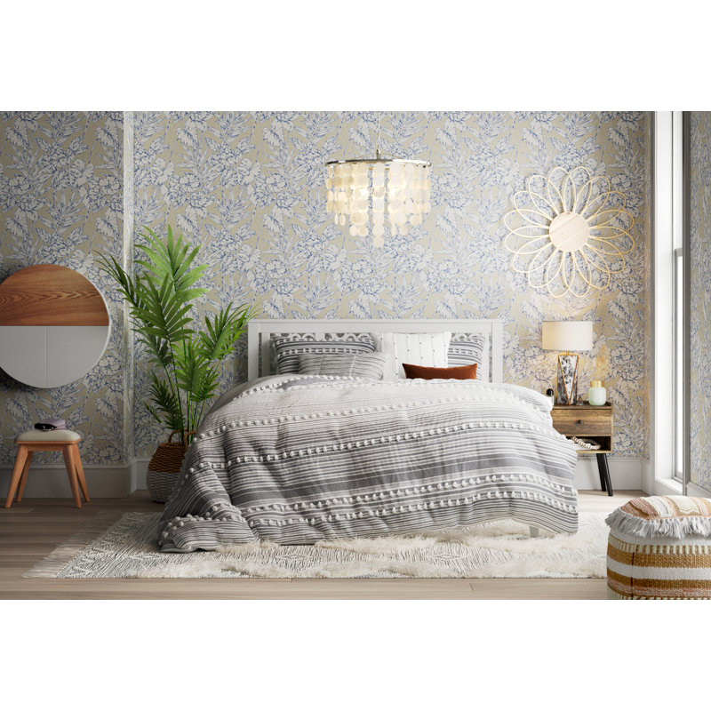 Ryker 33' L x 20.5" W Wallpaper Roll, Navy