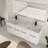 60" Bathroom Vanity with Sink, 60 Inch Floating Vanity, Double Sink Wall Mounted Vanity Combo, Modern Bathroom Vanity Set with 4 Doors and Resin Basin Sink-1010040963