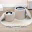 Upholstered Corduroy Pouf