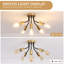 5-Light 14.76" Sputnik Sphere Industrial Linear Semi Flush Mount Ceiling Light-1724082760
