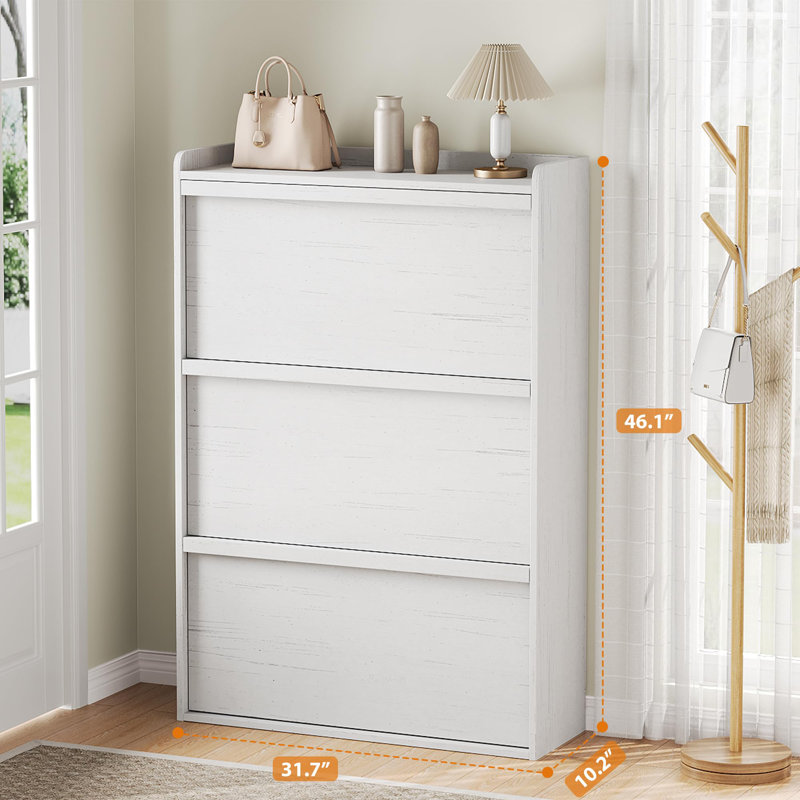 24 Pair Flip Down Shoe Storage