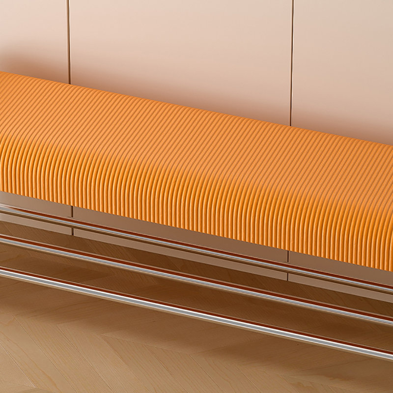 39.4'' Shoe Storage Bench, Orange