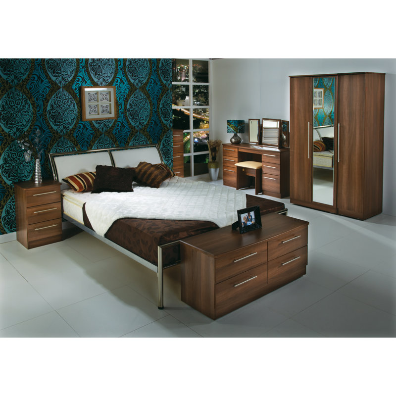Fully Assembled Lyndale 3 Drawer Chest, Walnut