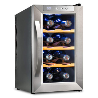 Ivation Single Zone 9.9 " Freestanding 8 Bottle Wine Refrigerator