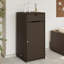 Garden Storage Cabinet 55X55x111 Cm Poly Rattan-1921411574