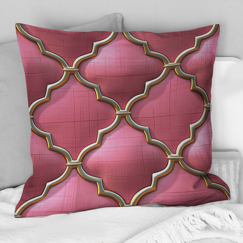 Coussin Glam Quatrefoil - Glam, H 18 po x H 18 po