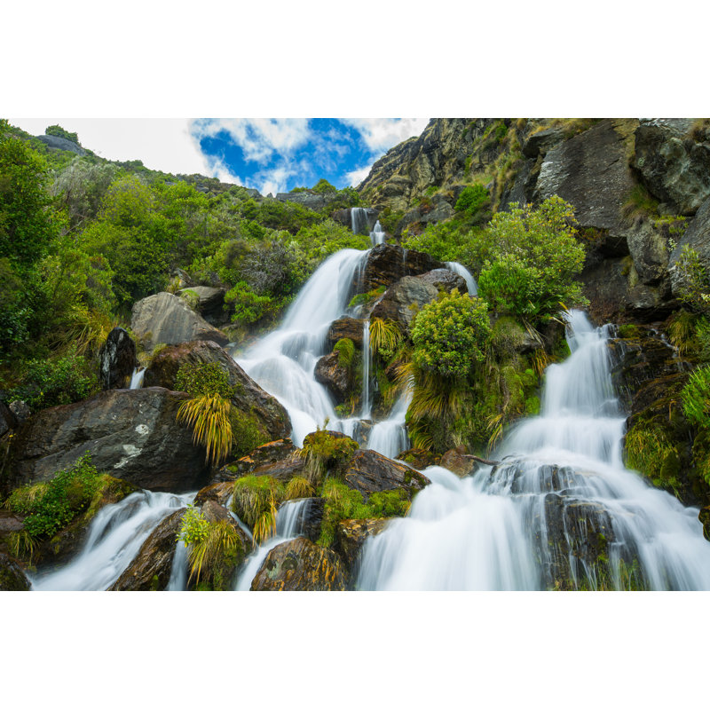 Alaetra Beautiful Waterfall par - Photographie de toile tendue, H 8 po x l 12 po
