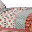 Ensemble de courtepointe en microfibre beige / rouge-1084886227