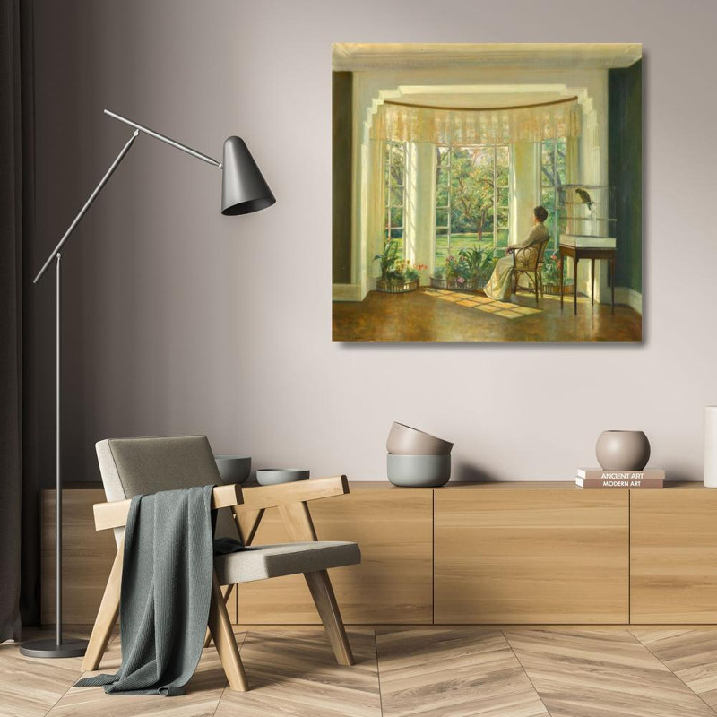 "Reflections" par Carl Holsøe - Art mural sur toile tendue avec châssis, H 24 po x l 17 po