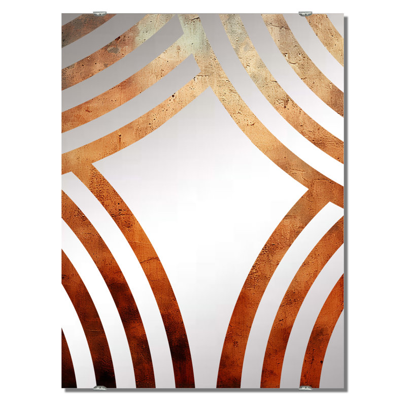 Chiem - Miroir mural décoratif à peinture abstraite MIR137272, 40 po x 30 po