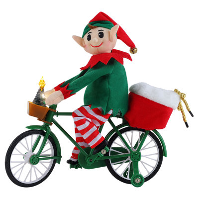 Magic of Christmas 11" Animated Cycling Elf
