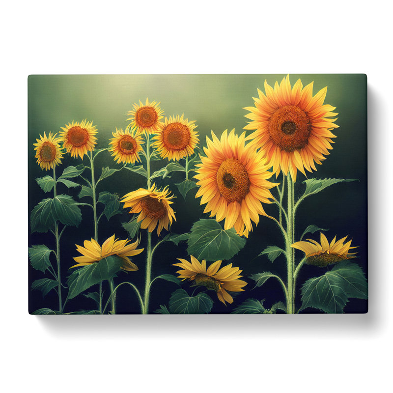 Masterful Sunflowers - Wrapped Canvas, 35cm H x 50cm W x 3cm D