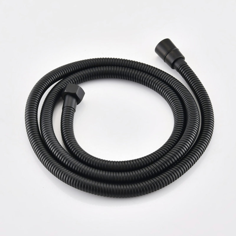 Système de douche noir mat - 4 modes de jet, contrôle facile de l'eau à 360 °, accumulation de calcaire