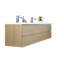 Ensemble de meuble-lavabo double mural 83 po Bobijo-585593486