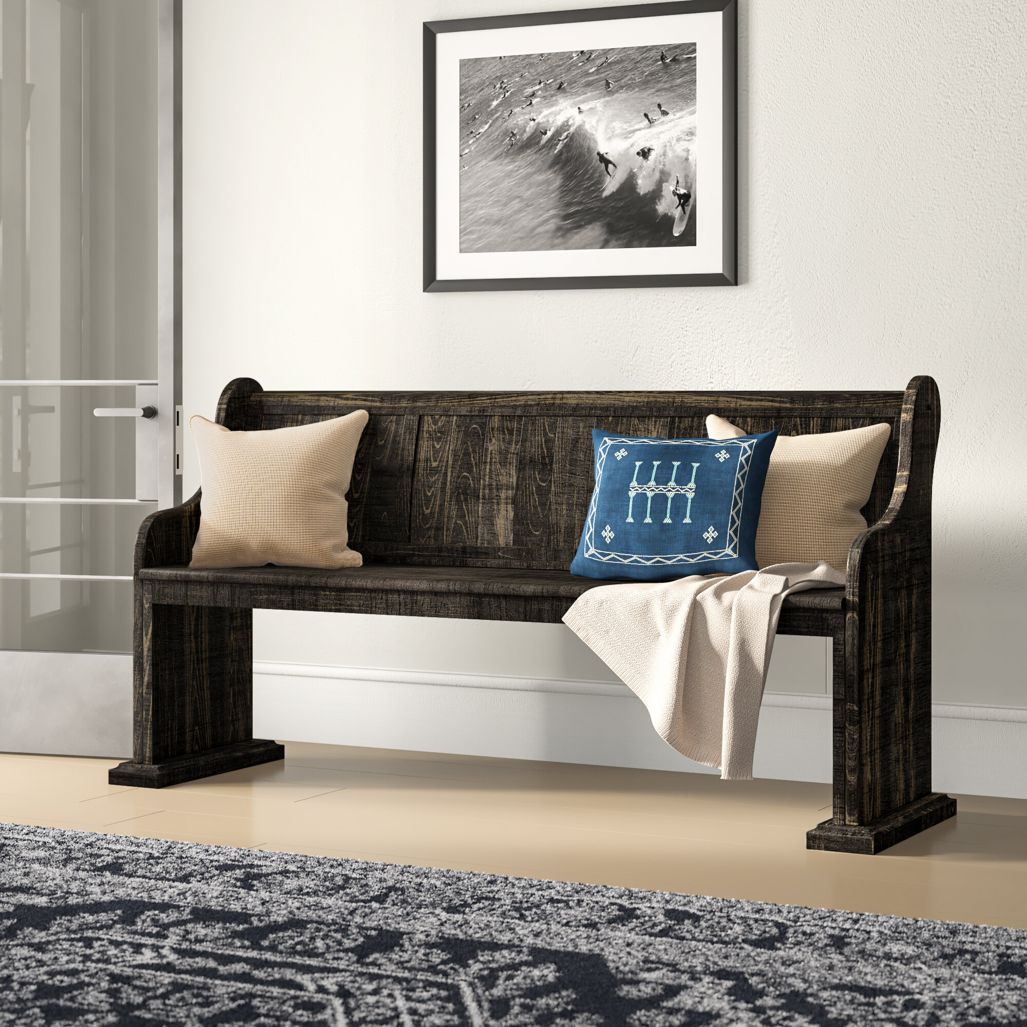 Elora Solid Wood Bench