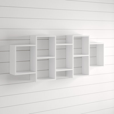Wallaston 7 Piece Cube Shelf with Hooks