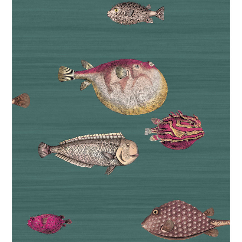 Acquario Wallpaper Roll, Viridian