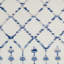 Tapis bleu / ivoire à motif géométrique Cianciolo-1479987418