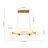 6 - Light Frosted Bubble Glass Globe Linear Island Chandelier