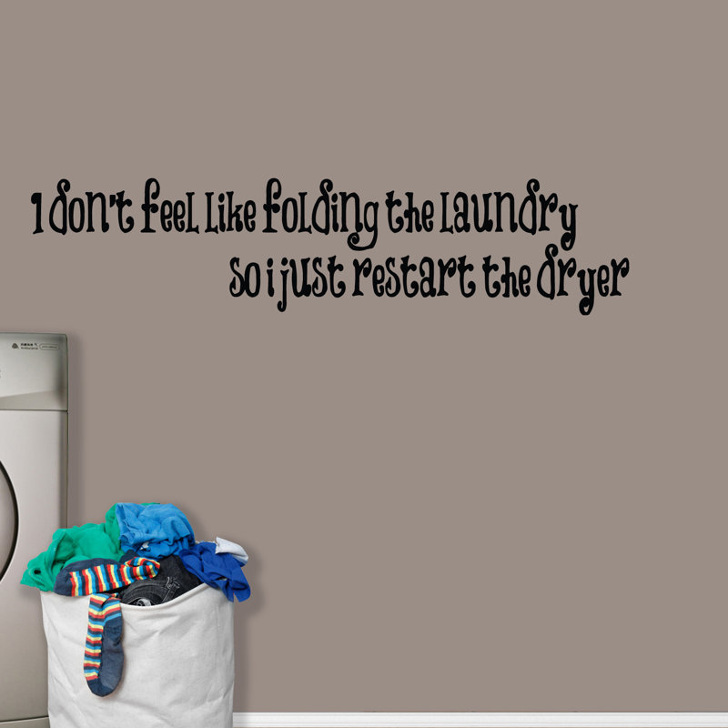 Adhésif décoratif Palu I Don't Feel Like, Noir