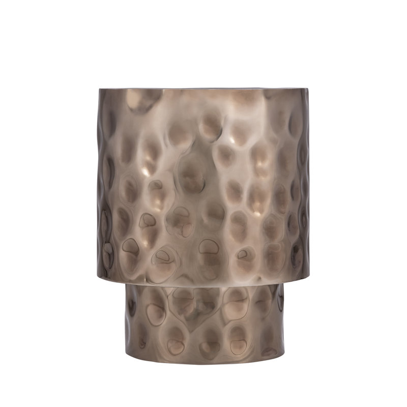 Bedingfield Hand-Hammered End Table, Copper