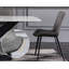 Chaise rembourrée en cuir de 20 po de largeur avec cadre en métal-114194483-114194482