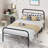 Twin Bed Frame with Headboard Single Bed Frames No Box Spring Needed