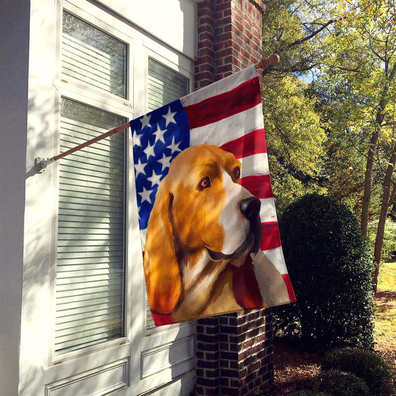 Polyester à 2 côtés 28 x 40 po drapeau maison, Chien d'Artois