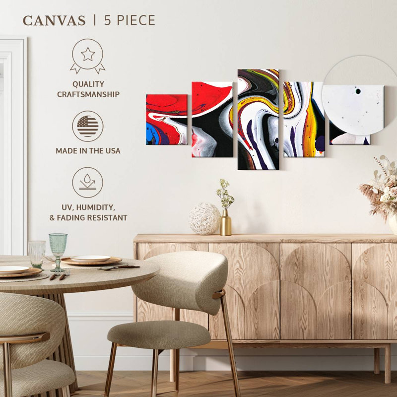 Abstract Swirls, 24" H x 55" W