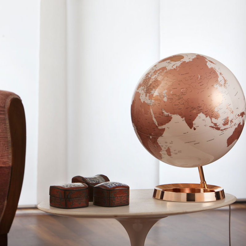 Plastic / Acrylic Tabletop Globe, Coral