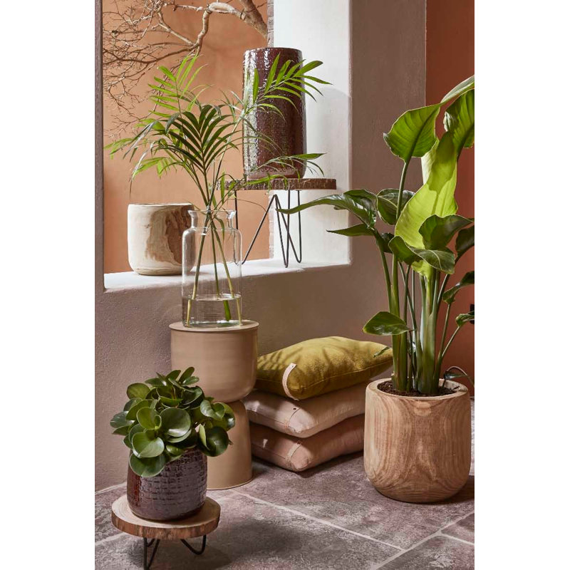 Isle Handmade Ceramic Table Vase, Brown