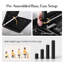 Grand cadre de lit réglable avec tête de lit, base électrique ergonomique avec télécommande, 2 ports USB, inclinaison de la tête et des pieds, gravité zéro, anti-ronflement, positions préréglées, veilleuse, 4 options de hauteur, assemblage facile