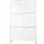 Paravent en métal 48 po 76 po - Polyvalent pour terrasse, terrasse, jardin autoportant 76 po 48 po-125216553