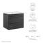 Meuble-lavabo mural 24 po Render par Modway-1089296265