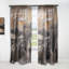 Univers en marbre noir et brun - Rideau en velours moderne - obscurcissant - 1 panneau-71803074