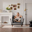 Fauteuil d'appoint simple de style moderne en chenille de style moderne