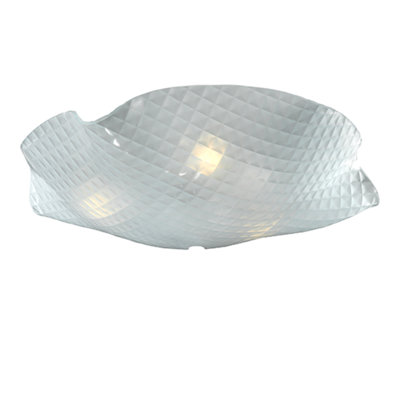 Abat-jour de luminaire suspendu en verre Daviss H 3 po x l 13 po