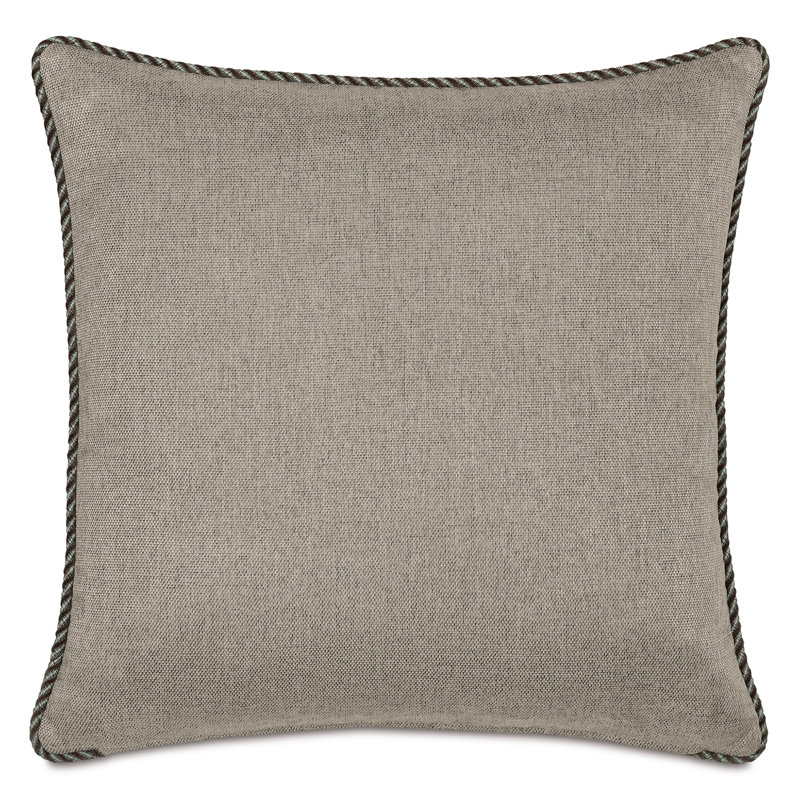 Highland Wool Square Pillow Cover & Insert, Brown Striped, Square 22"
