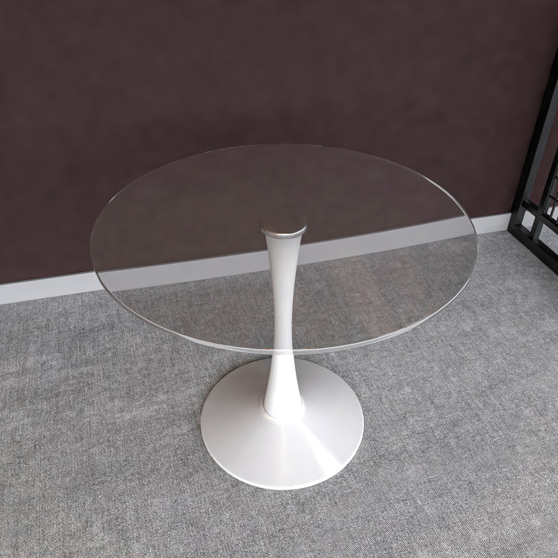 Table de salle à manger Elkton, Blanc, 35 po de largeur