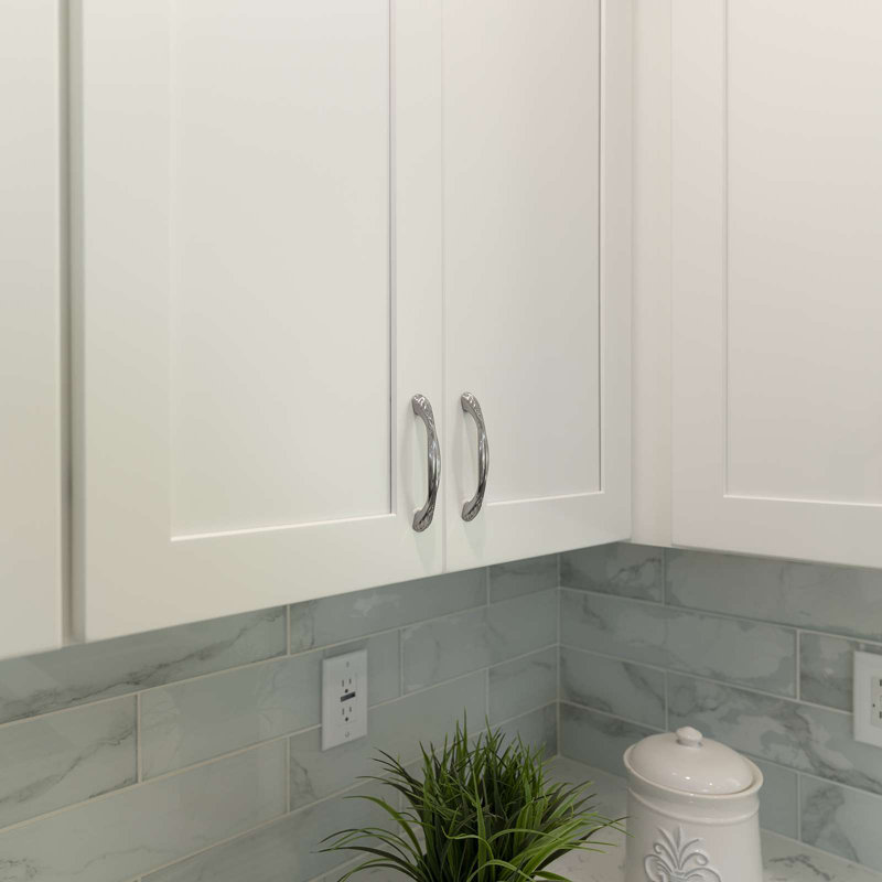 3 3/4" Center to Center Arched Pull, Brushed Nickel