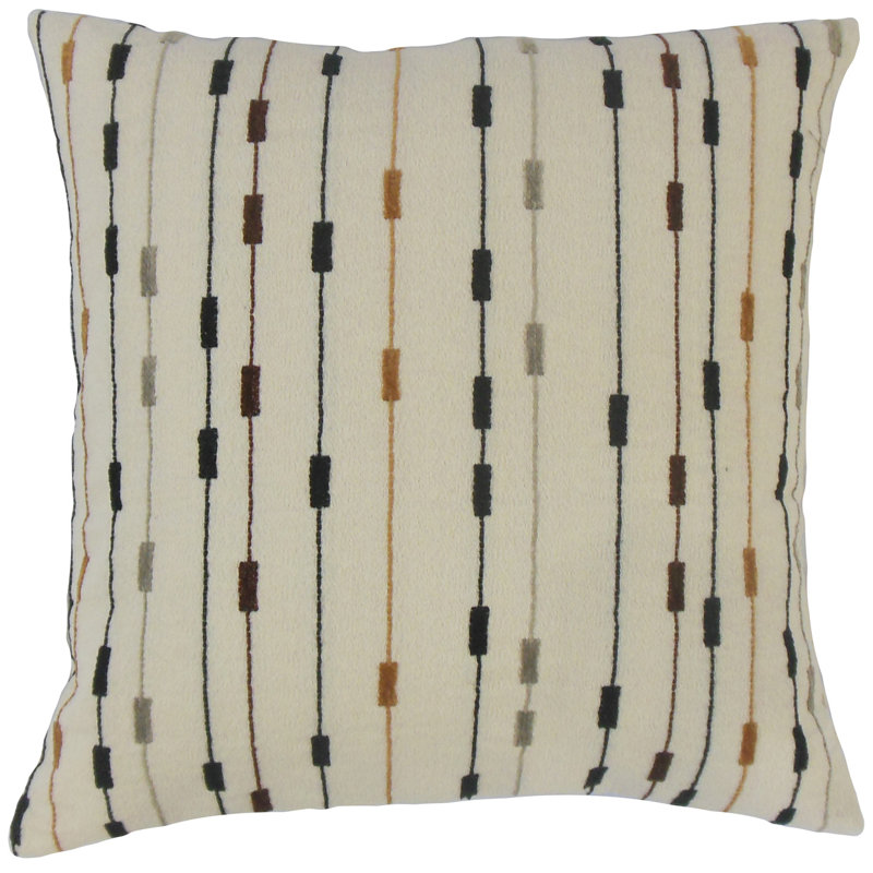 Striped Down Reversible Throw Pillow, 20" x 20"