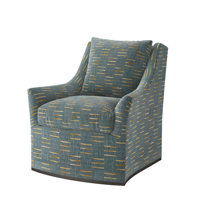 Chaise pivotante Riley, Expresso, Chenille ardoise