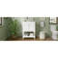 Meuble-lavabo de luxe moderne de 24 po avec lavabo en céramique, meuble de salle de bain avec tablette ouverte et rangement fermé-1552294083