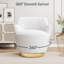 Fauteuil pivotant rembourré Corabeth-1684878713