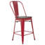 Tabouret de comptoir en bois massif 24,5 po-1373500851