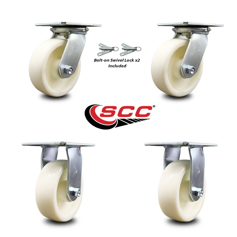 4 Piece Nylon Caster Set